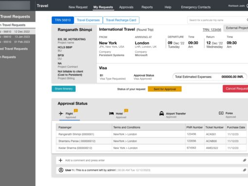Travel Management - My travel request –Open Travel